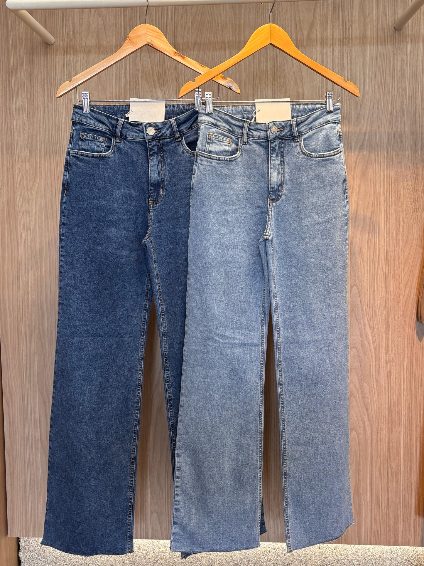 Calça Jeans wide slim - cores