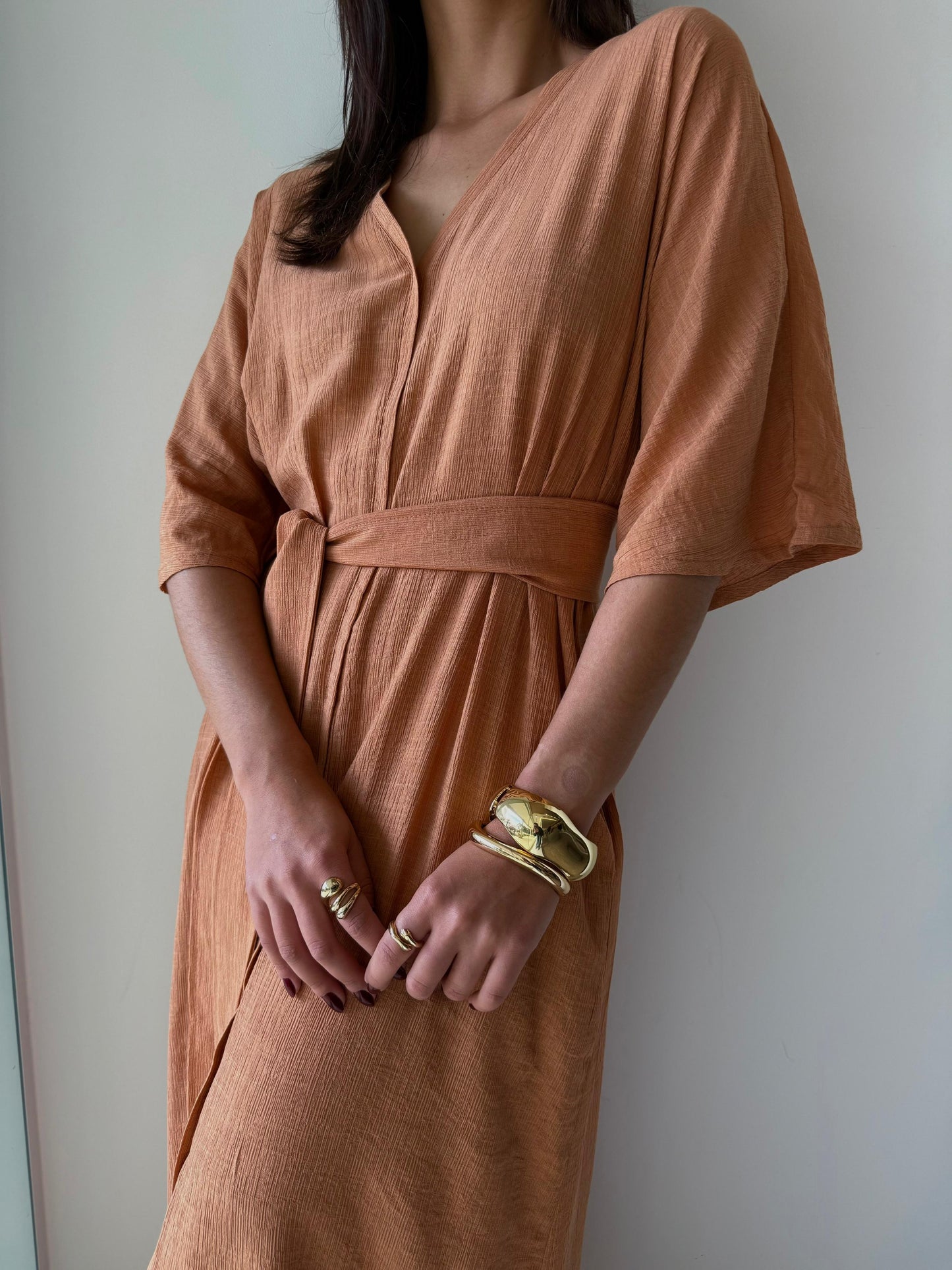 Vestido Liso c/faixa - cores