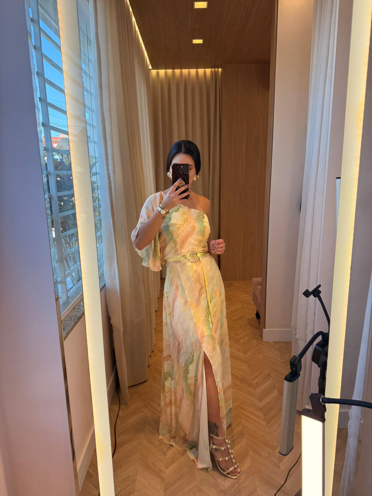 Vestido Manga Única Primavera