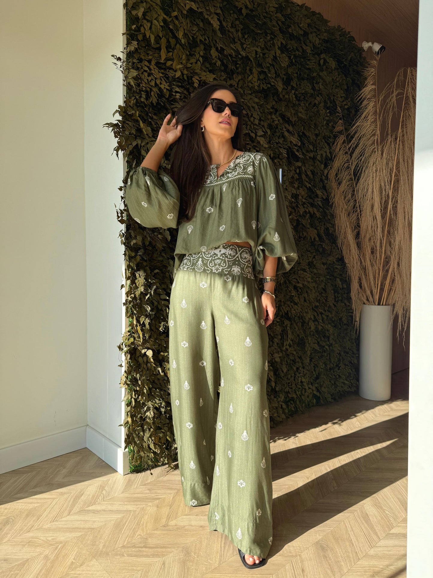 Bata Bordada Celina - cores