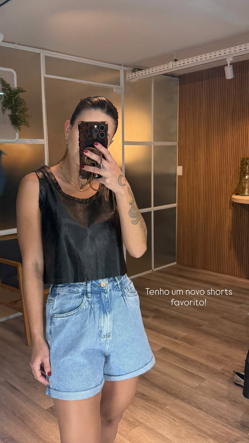 Shorts Alto Jeans