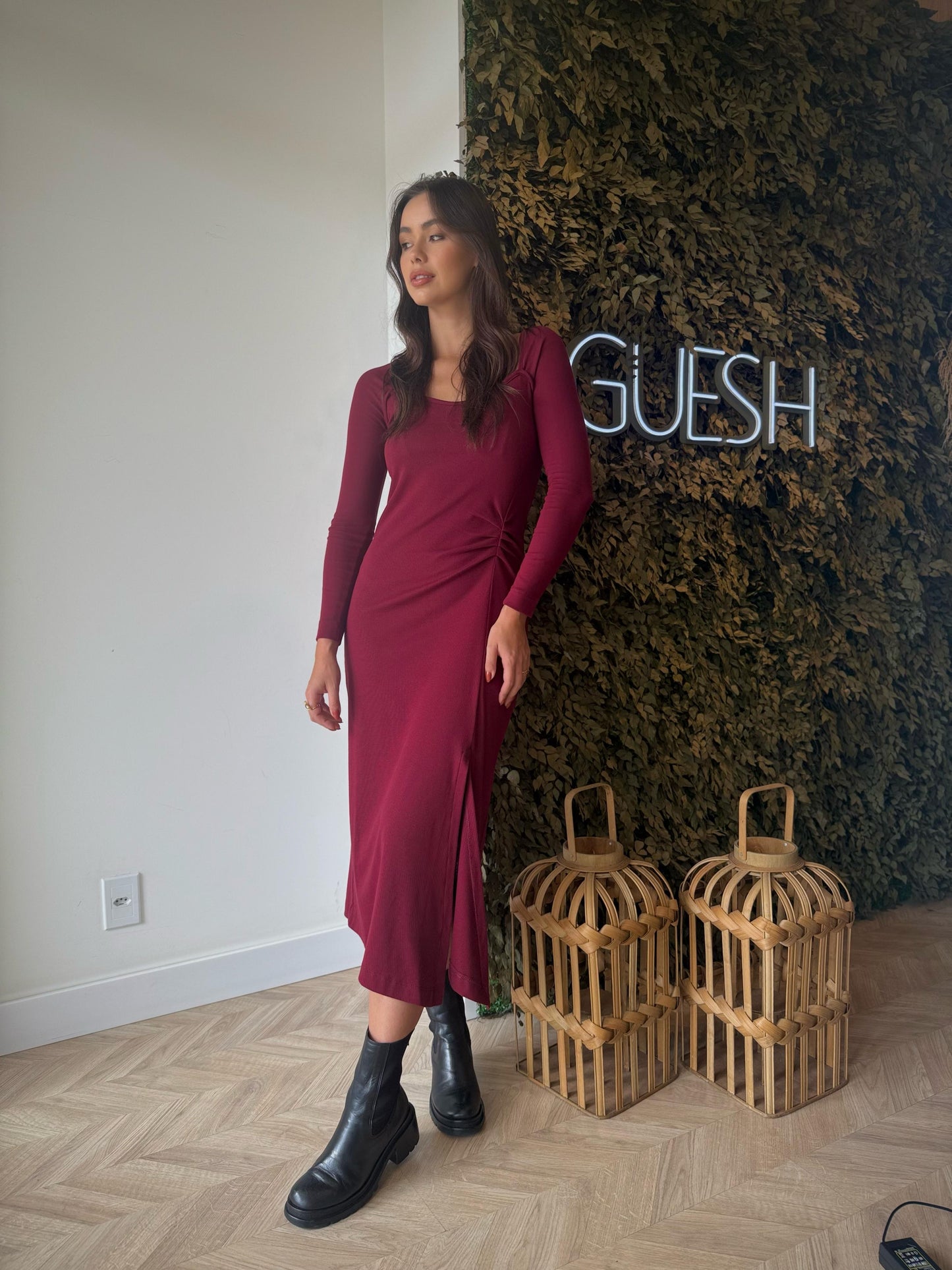 Vestido Canelado Ágata - cores