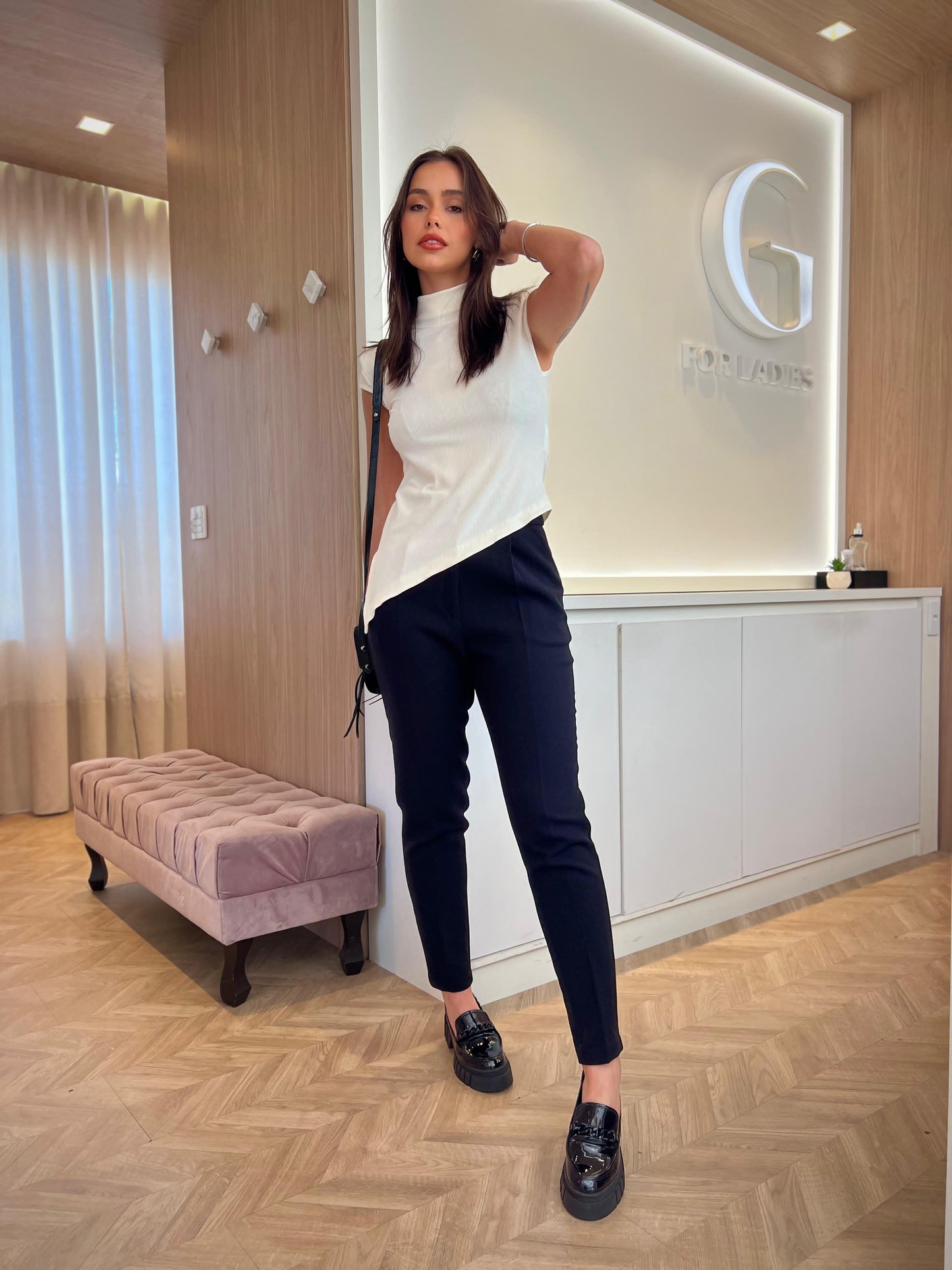 Regata Canelada Assimétrica - cores