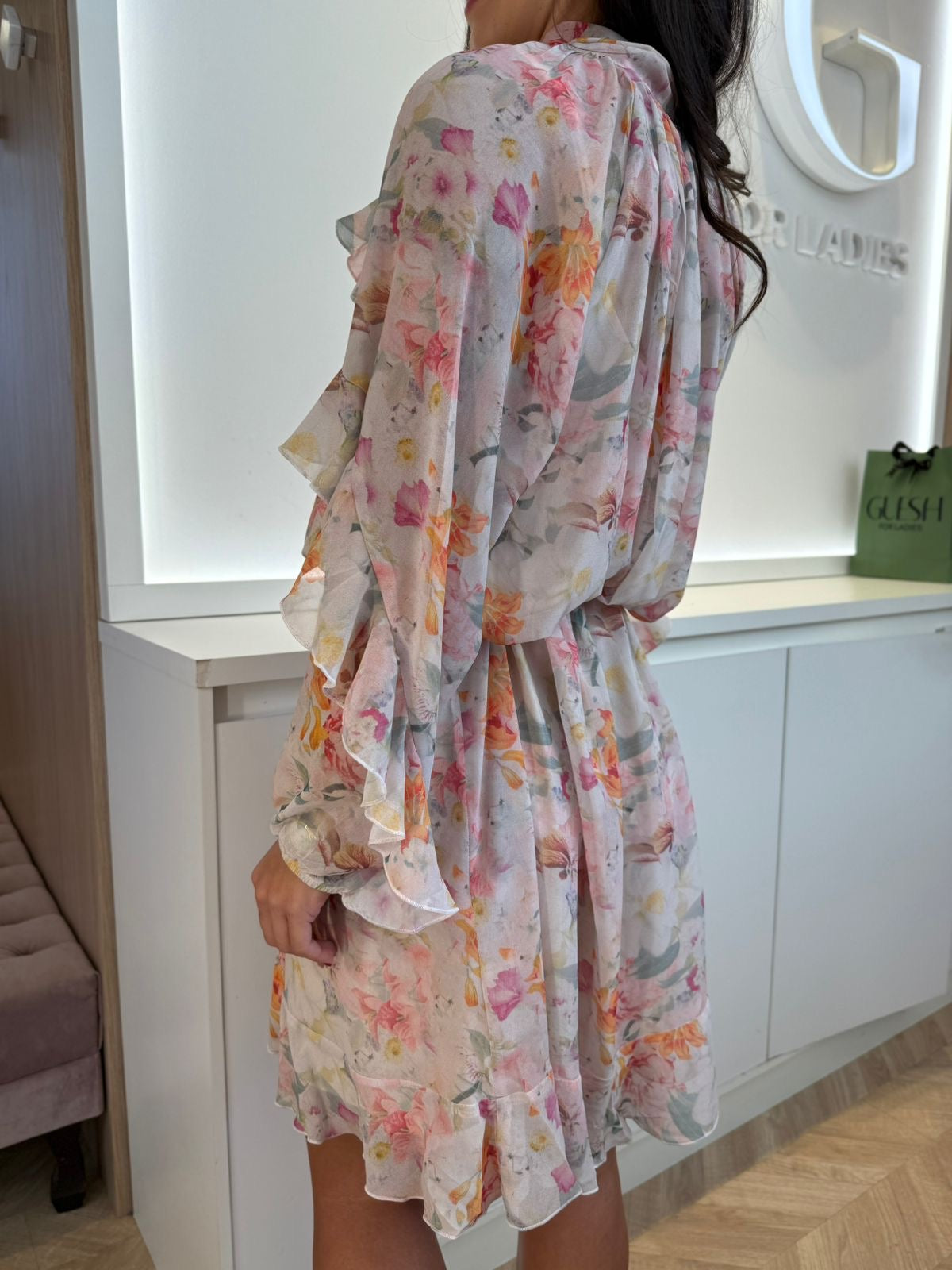 Vestido Curto Floral Primavera