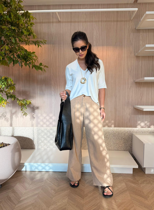 T-shirt Fio Gola V - cores