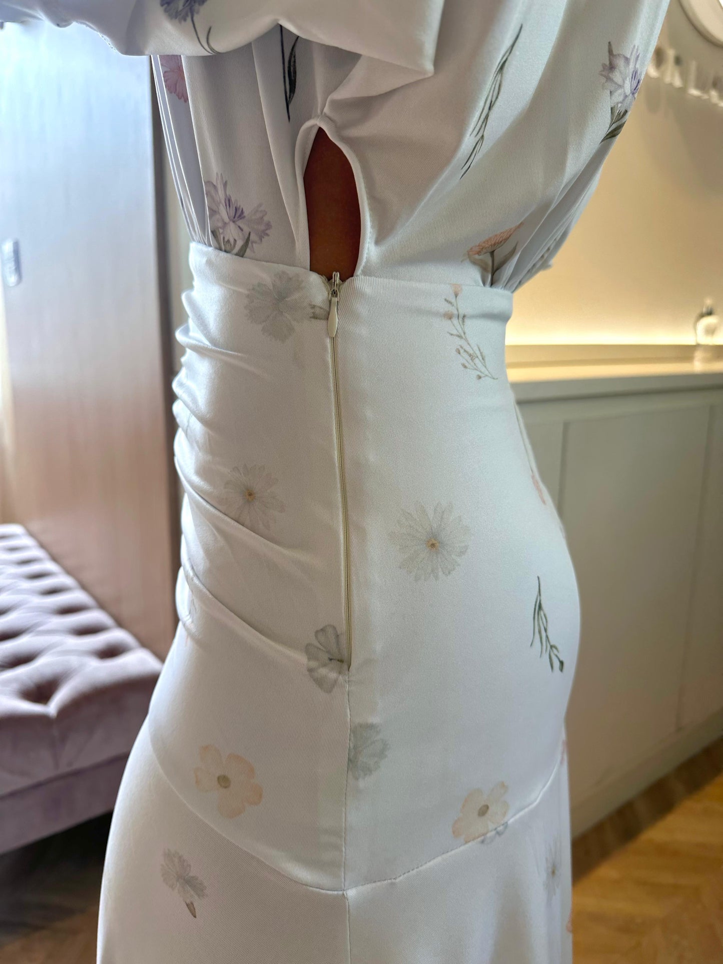 Vestido Longo Estampado Jardim