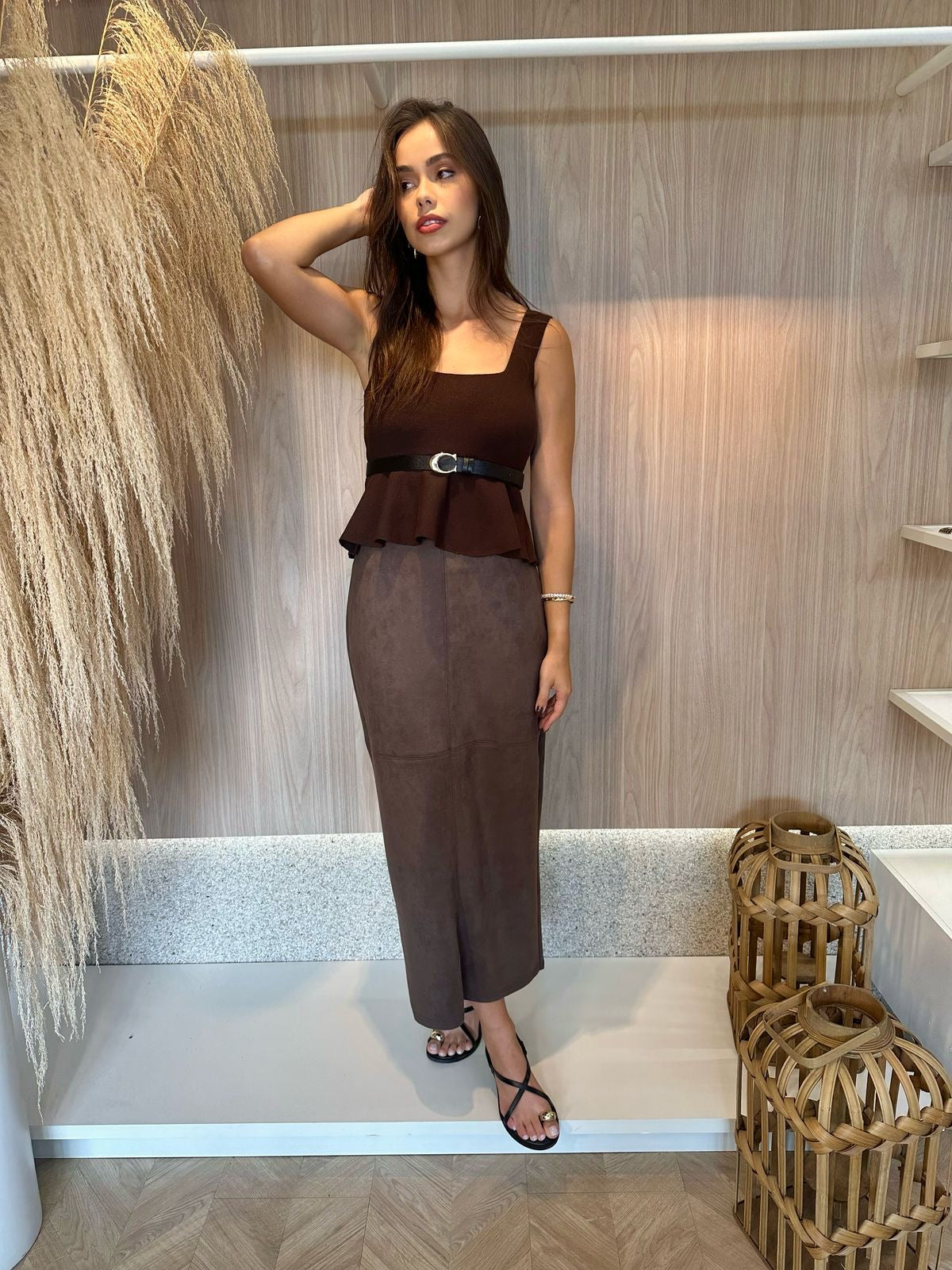 Saia Suede Lisa - cores