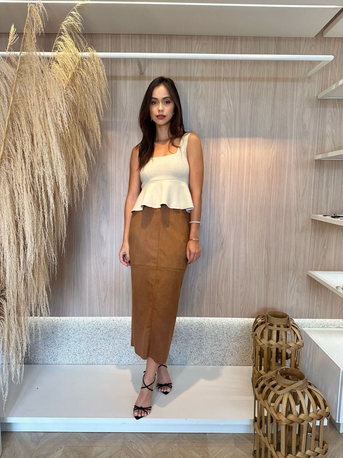 Saia Suede Lisa - cores