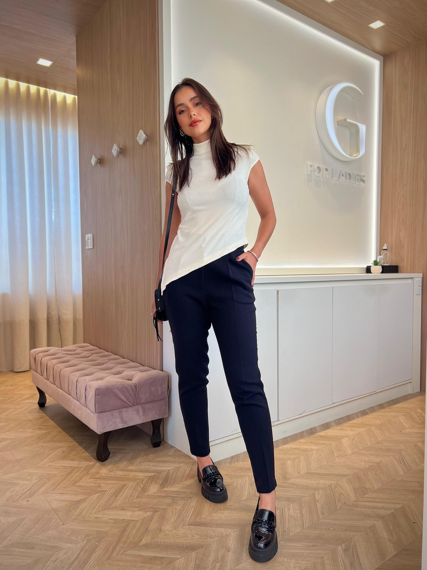 Regata Canelada Assimétrica - cores