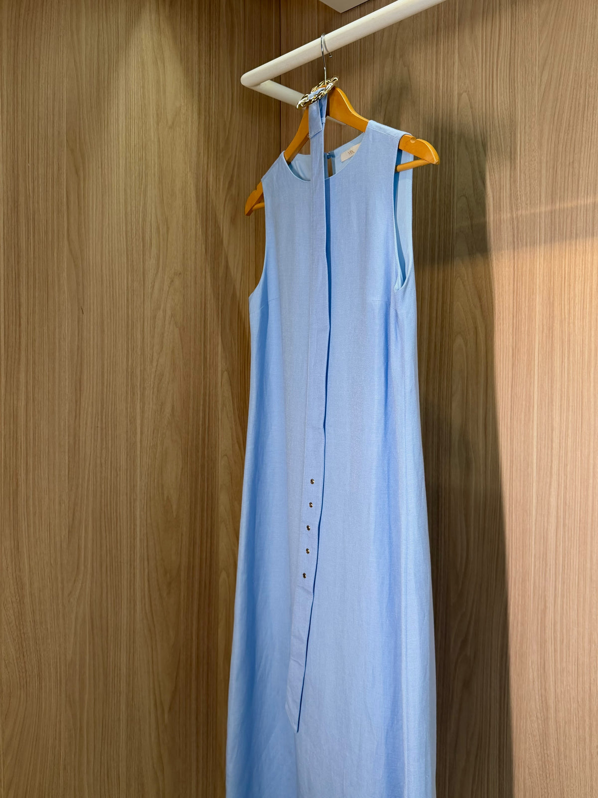 Vestido Azul c/cinto Adria- Cores