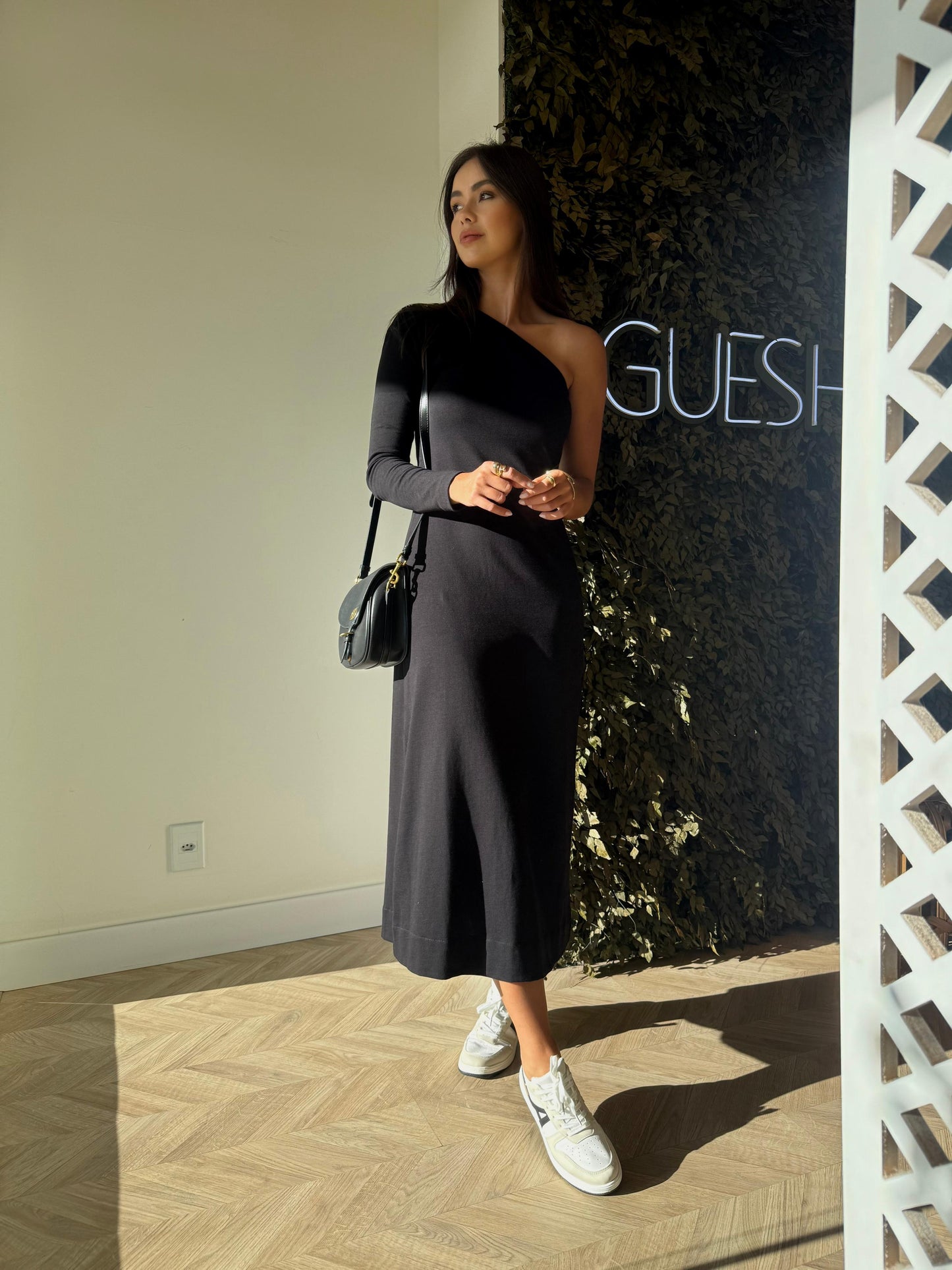 Vestido Manga Drapeada - cores