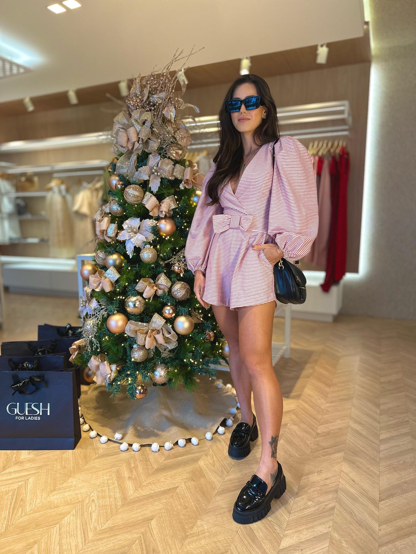 Macaquinho Cordel Listrado Vermelho