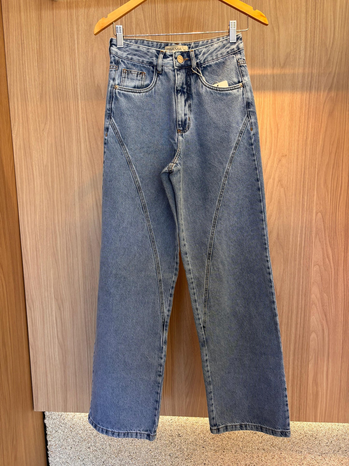 Calça Reta Jeans Malu