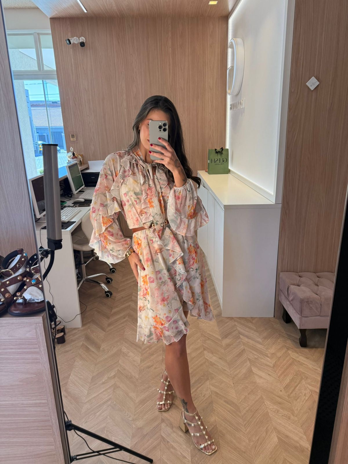 Vestido Curto Floral Primavera