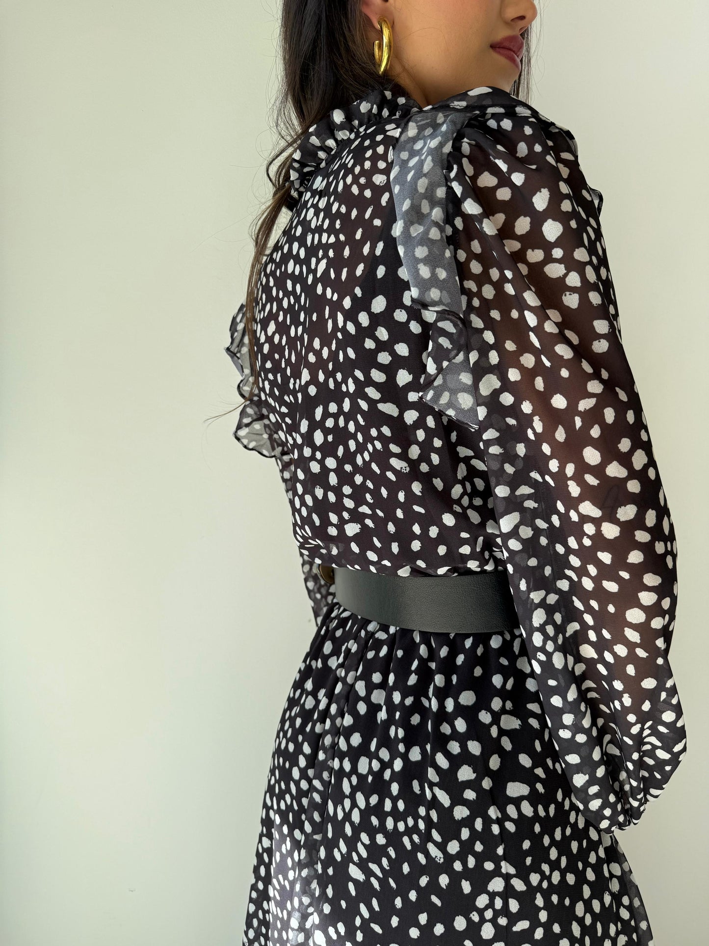 Vestido Poa Abstrato Adriana - cores