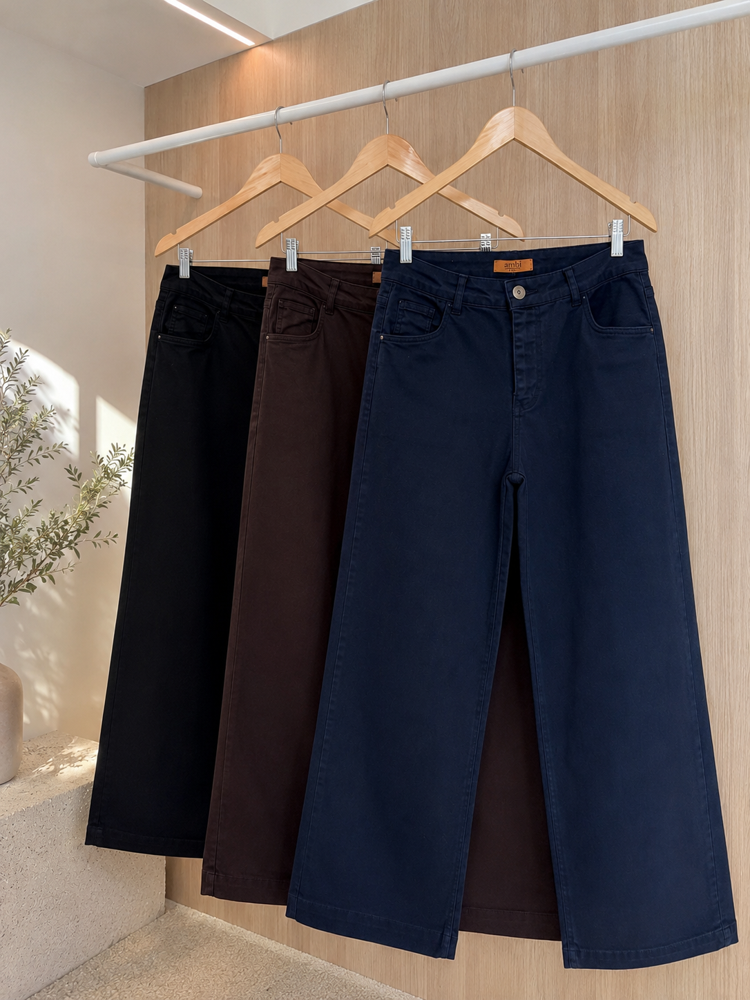 Calça Reta Sarja Ambicione - cores