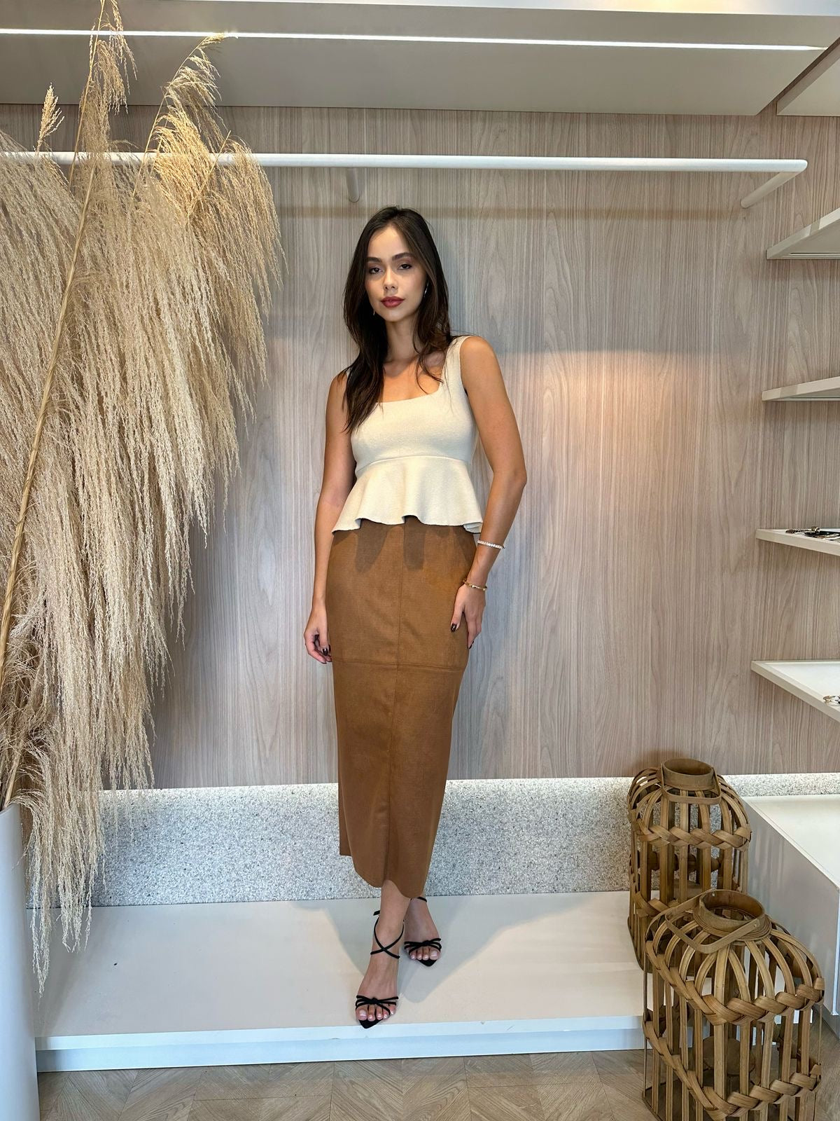 Saia Suede Lisa - cores