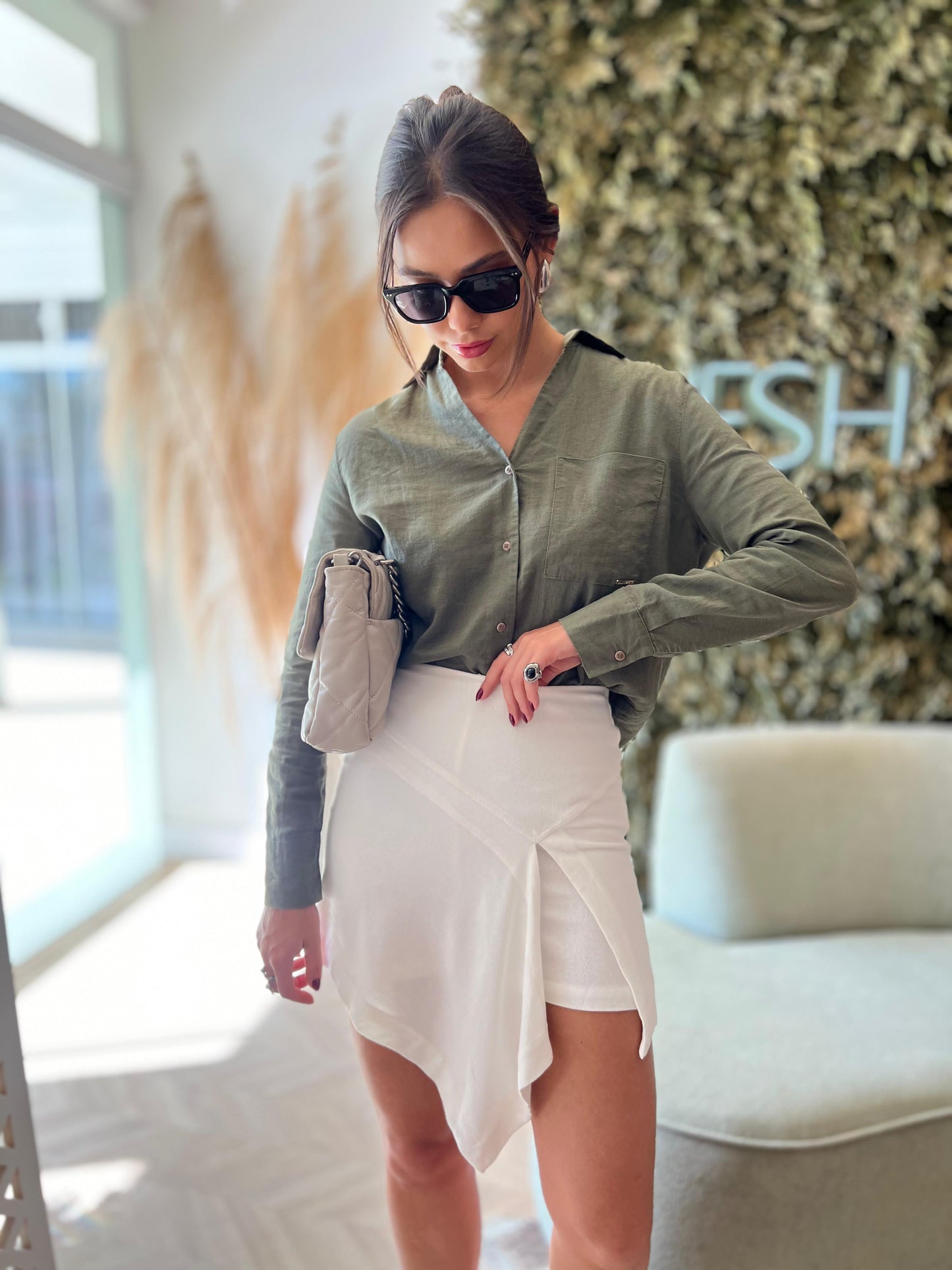 shorts saia moss - cores