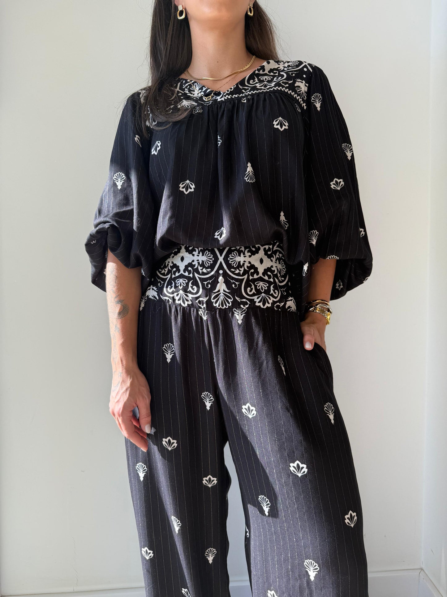 Bata Bordada Celina - cores