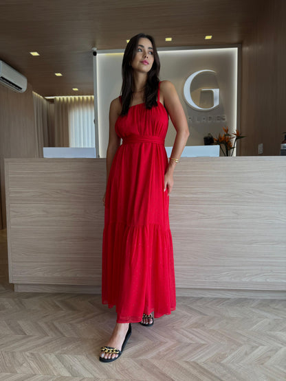 Vestido Vermelho Cherrie