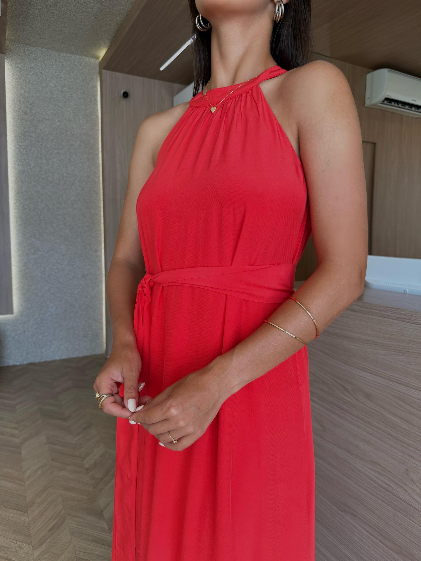 Vestido Longo Escarlate