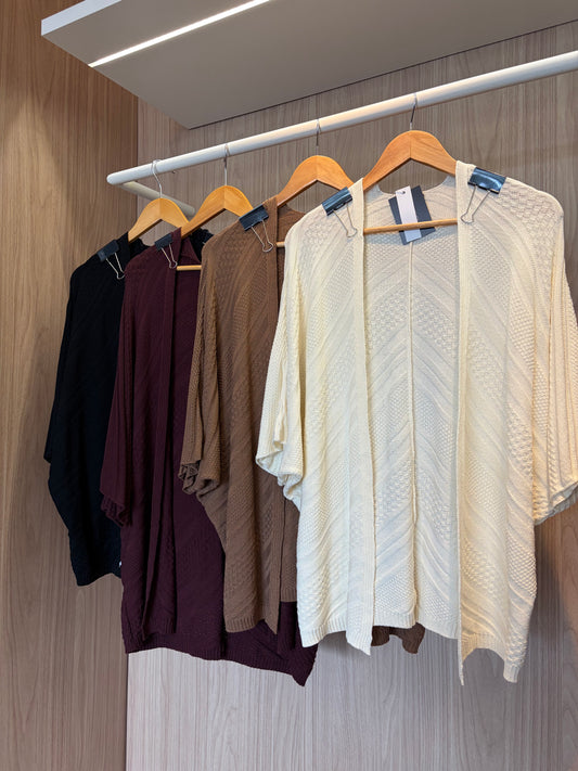 Kimono em Tricô- Cores