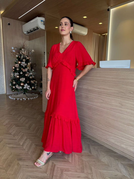 Vestido Babados Natal - cores