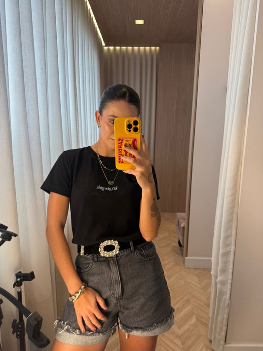 T-shirt Glow Girls Preta