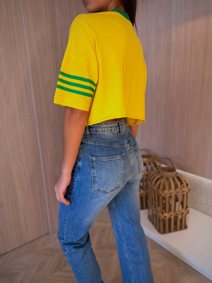 Calça jeans estonada média power