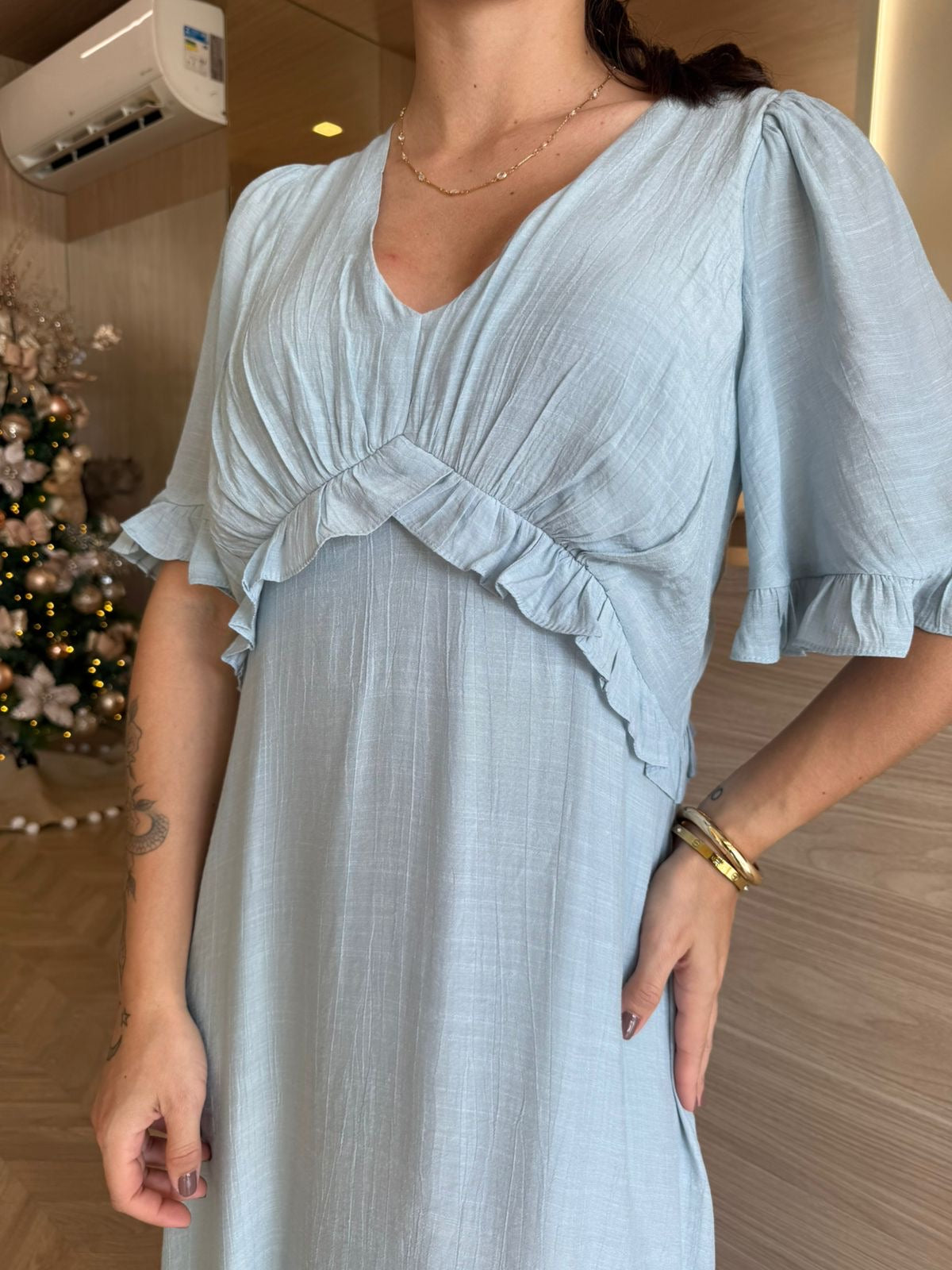 Vestido Babados Natal - cores