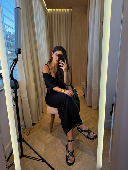 Vestido em Moletinho c/top Escuro