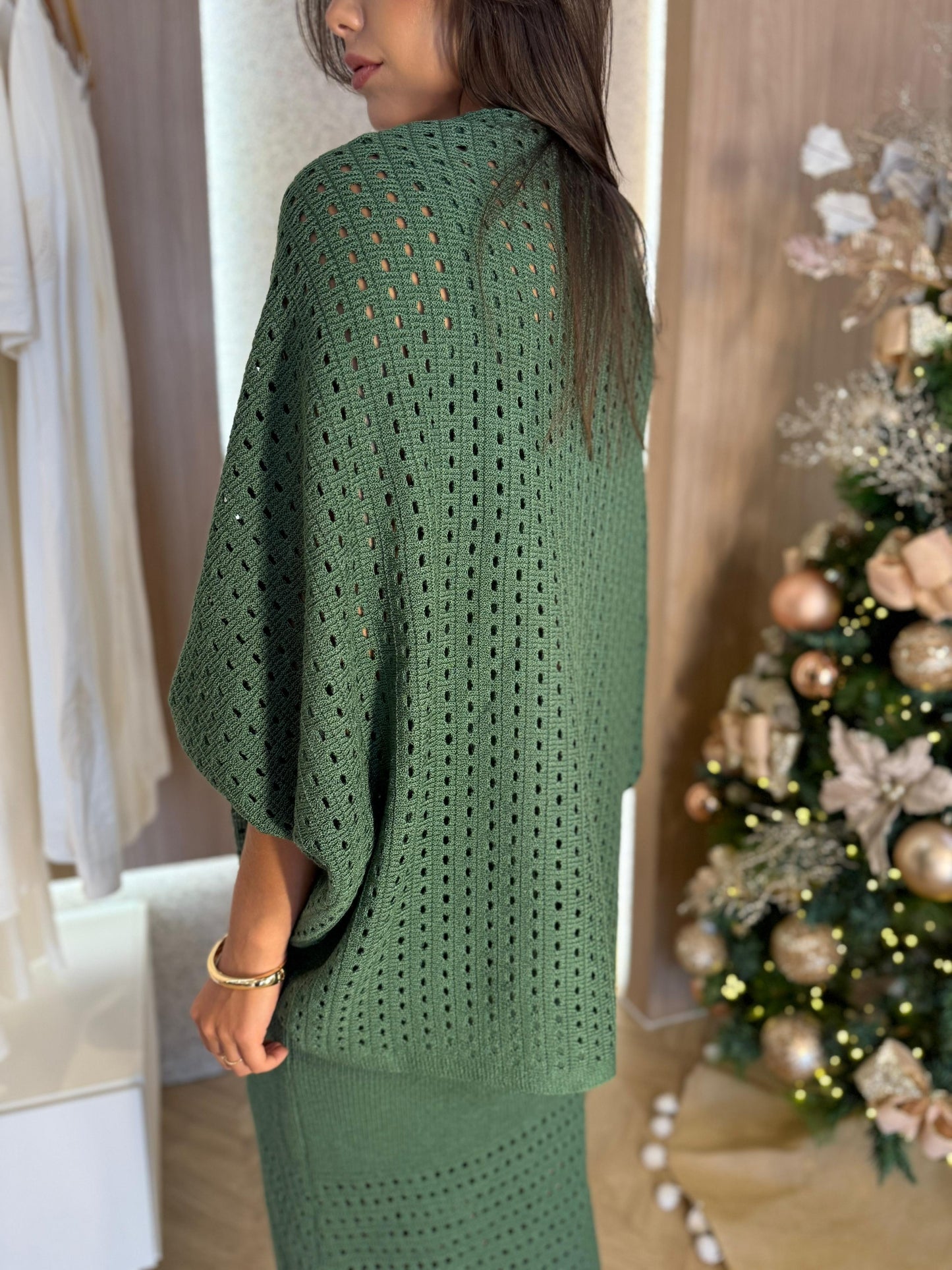 Conjunto Albânia em tricô - cores