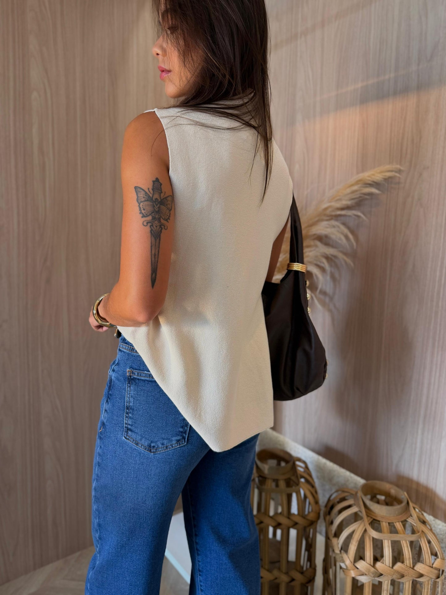 Calça Pantalona Jeans Ambicione