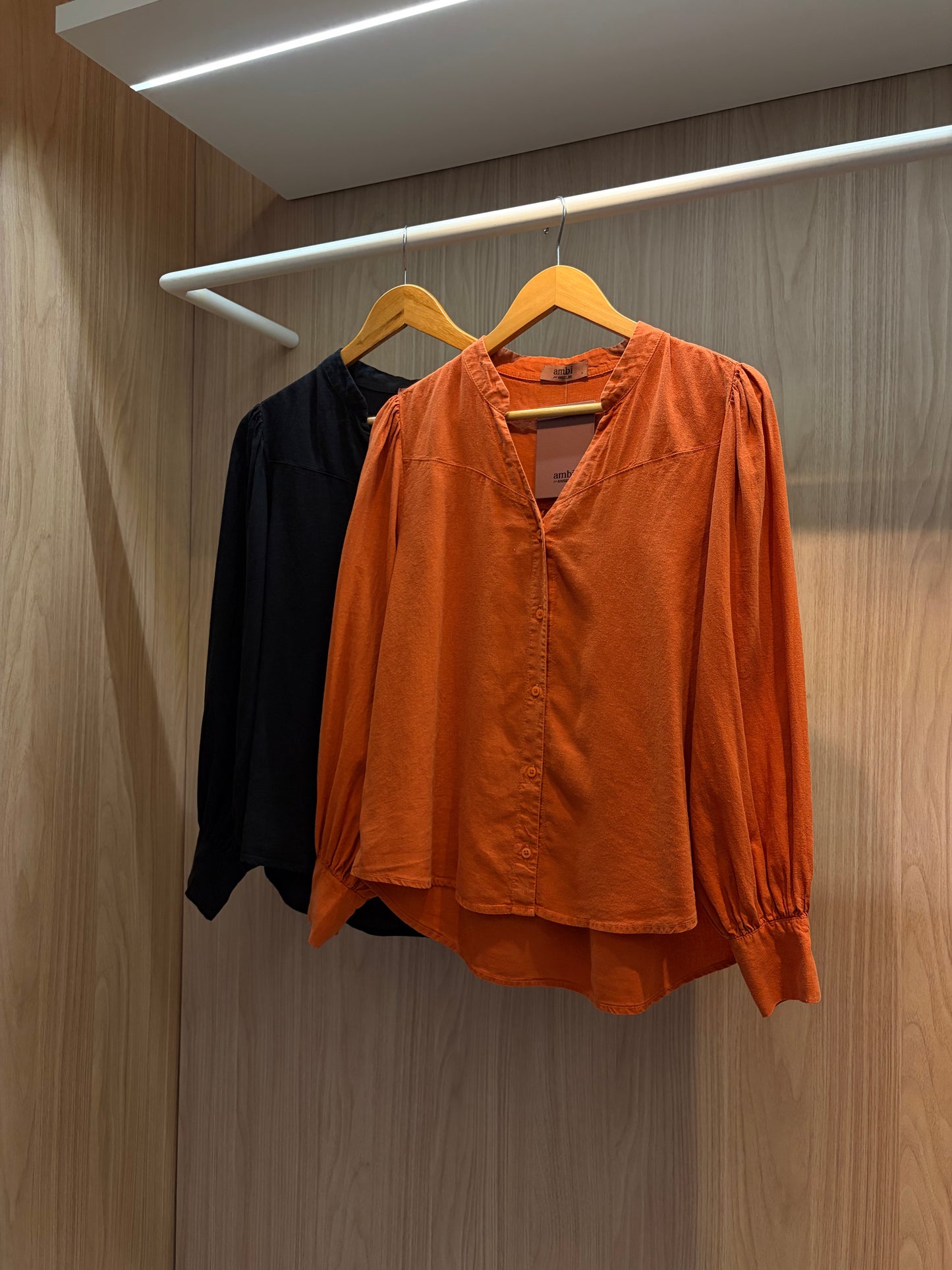 Camisa Ambi Gola Mandarim - cores