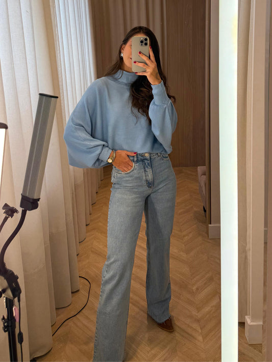 Calça Jeans wide slim - cores