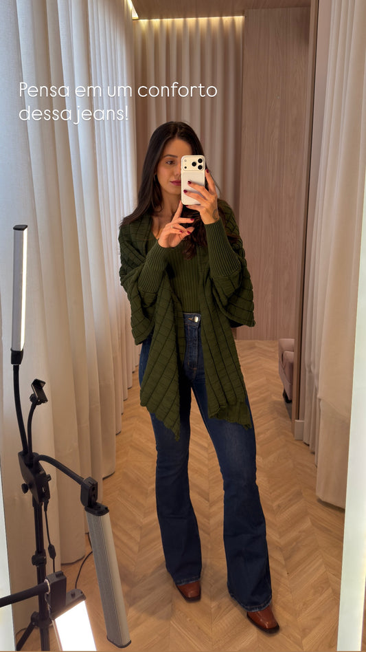 Calça Jeans Boot Cut Média
