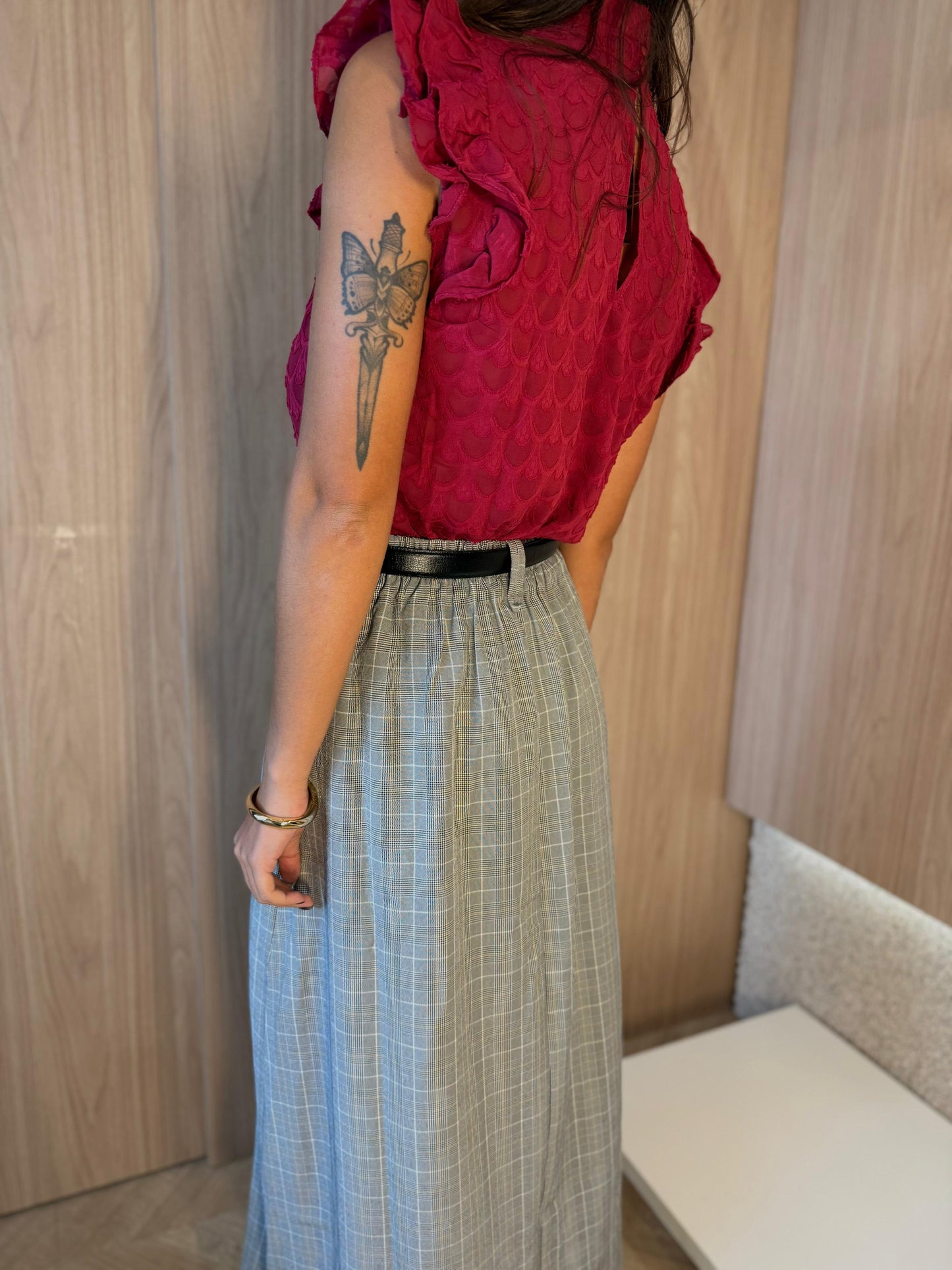 Saia Xadrez c/ pregas Urban