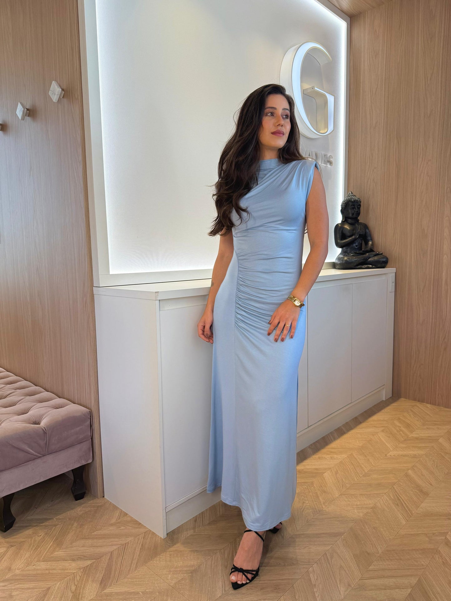 Vestido Drapeado Fontana - cores