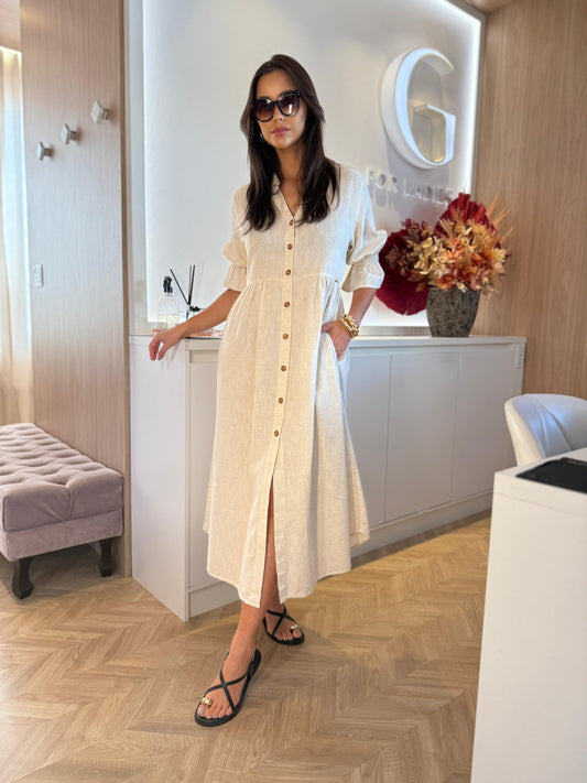 Vestido Montalto c/botões - cores