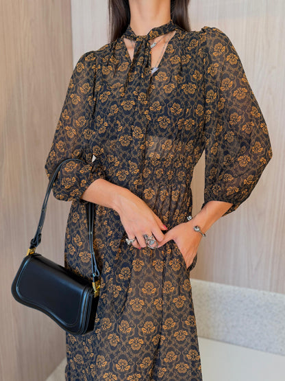 Vestido Longo Jardim da noite