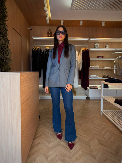 Blazer Cinza Daisies