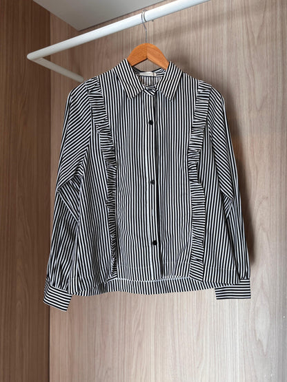 Camisa Listrada Nápoles Preta