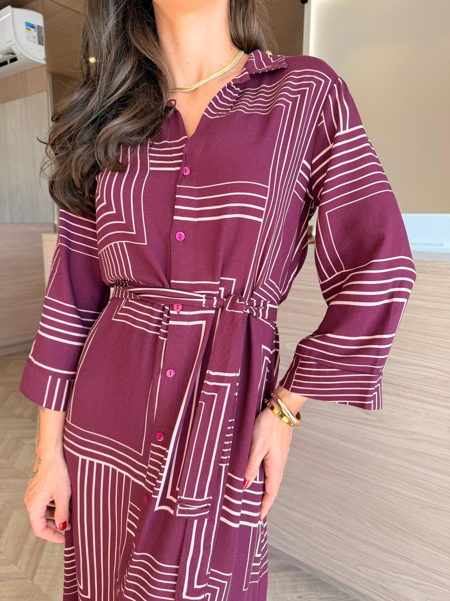 Vestido Geométrico - cores