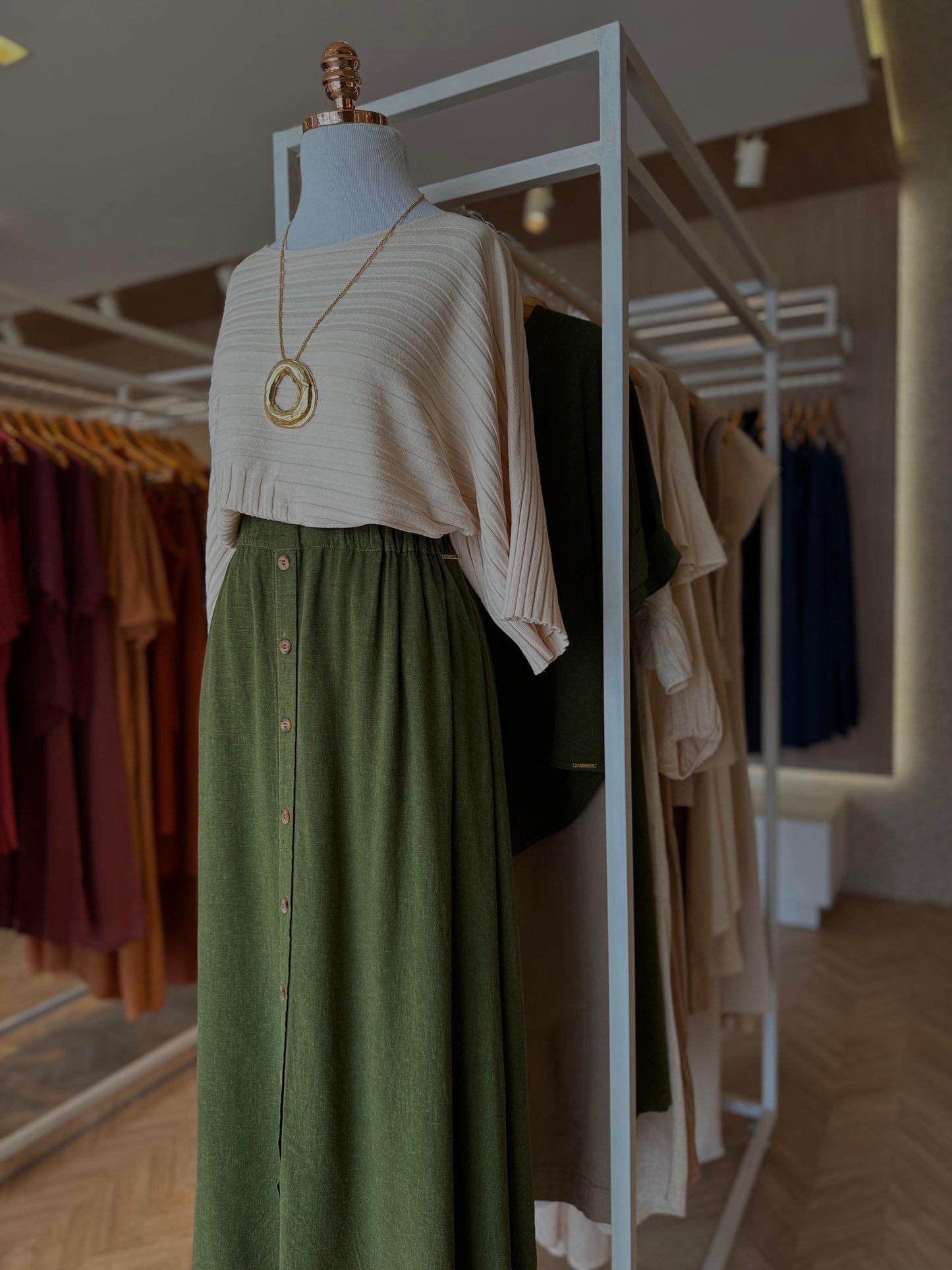 Saia Ambicione c/botões - cores