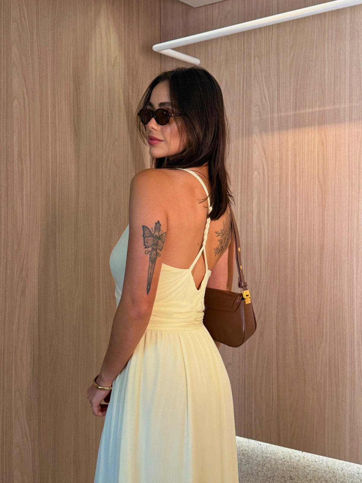 Vestido Caetana Manteiga