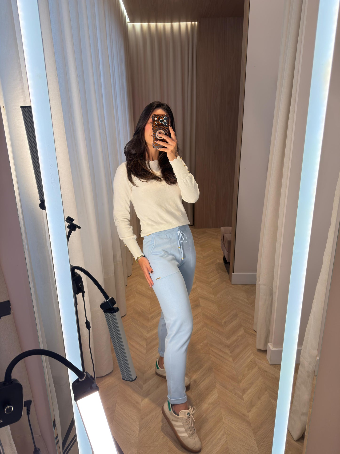 Calça Tricô Ambicione Barra Italiana - cores