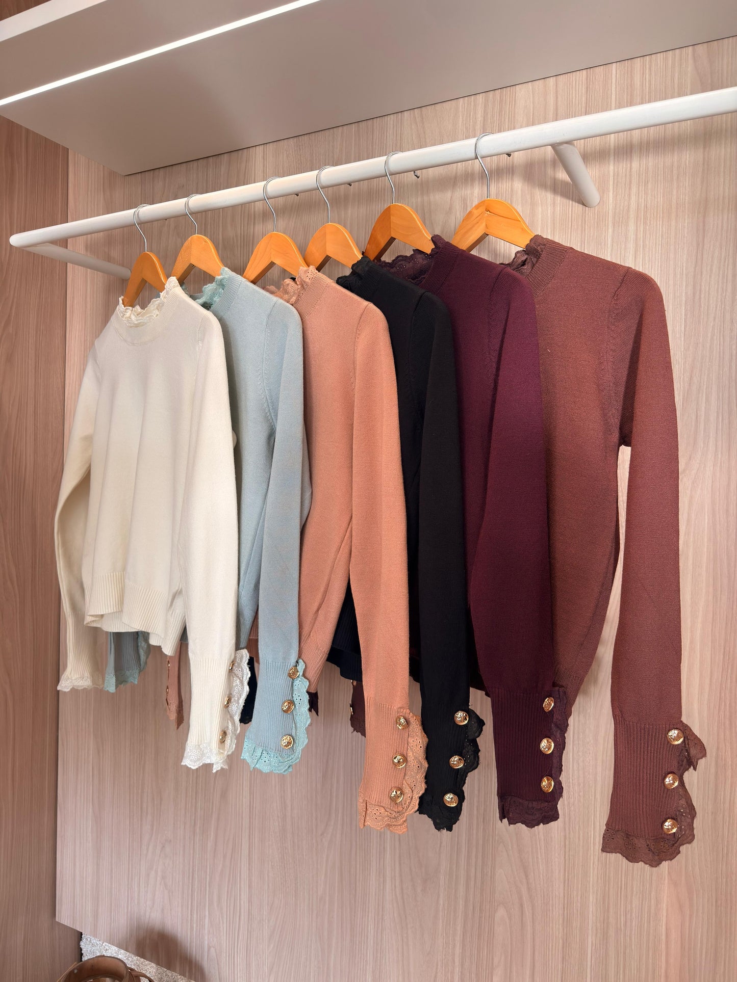 Blusa modal c/renda - cores