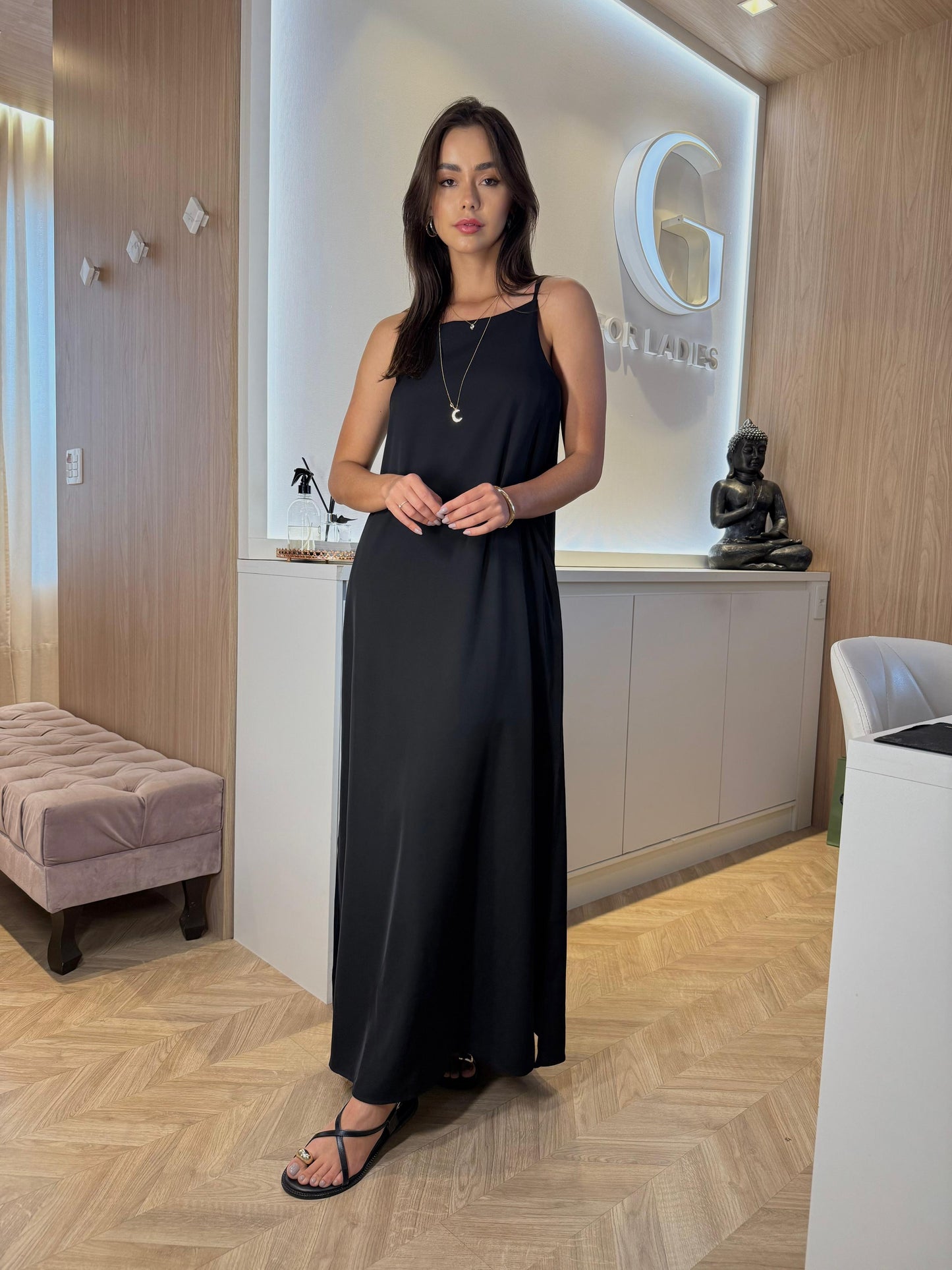 Vestido Albânia Preto
