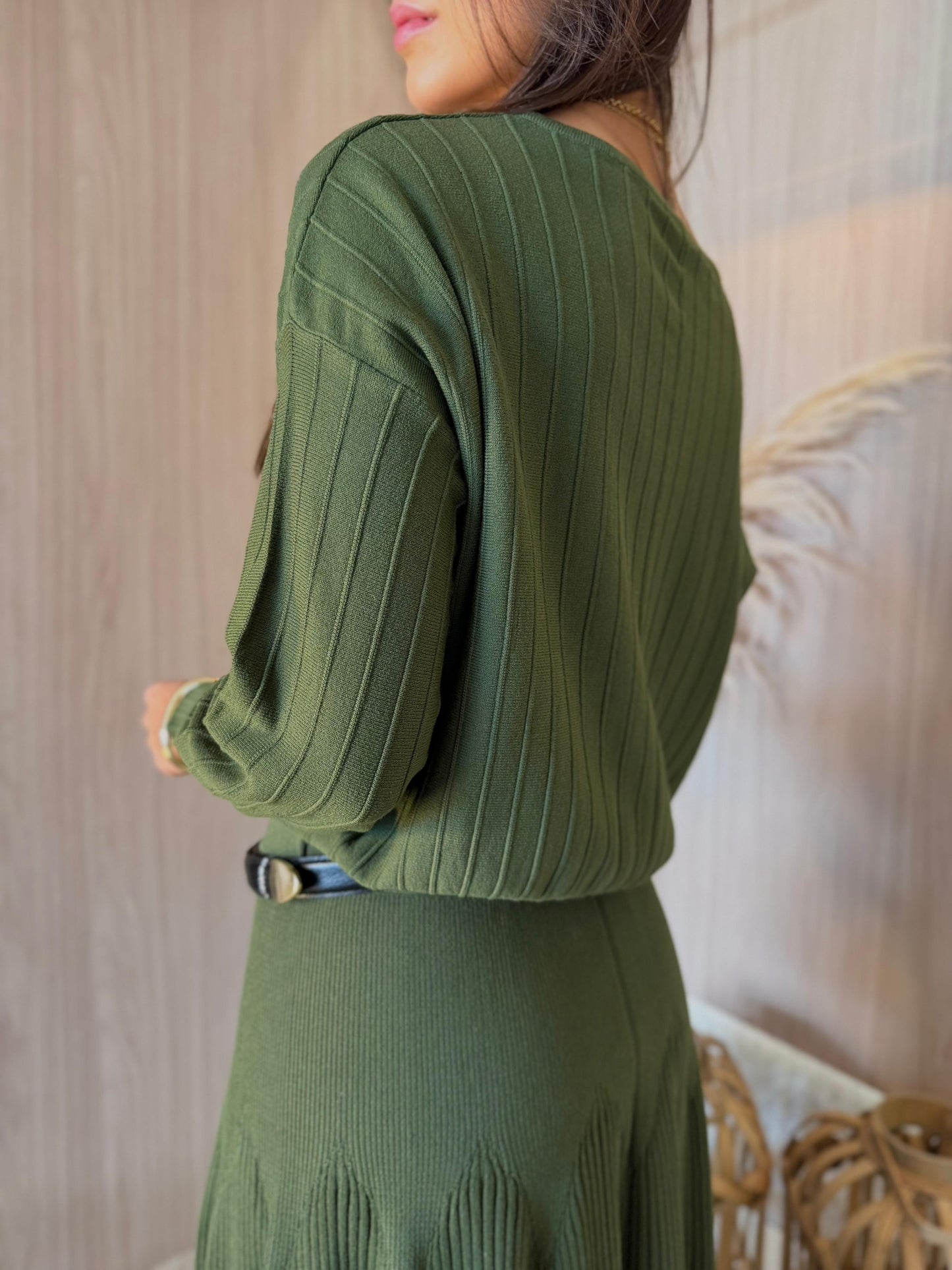 Saia Plissada Matcha Alpes