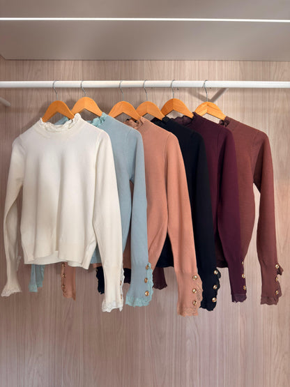 Blusa modal c/renda - cores